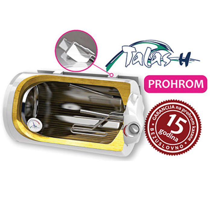 Slika Bojler ELIT TALAS X80H horizontalni INOX Ø450 80L